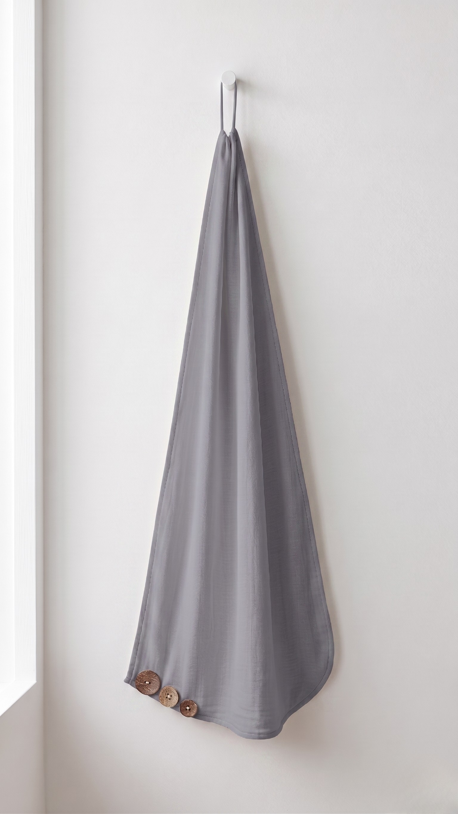 Belle Rive | Stone Grey Bamboo Hair Wrap