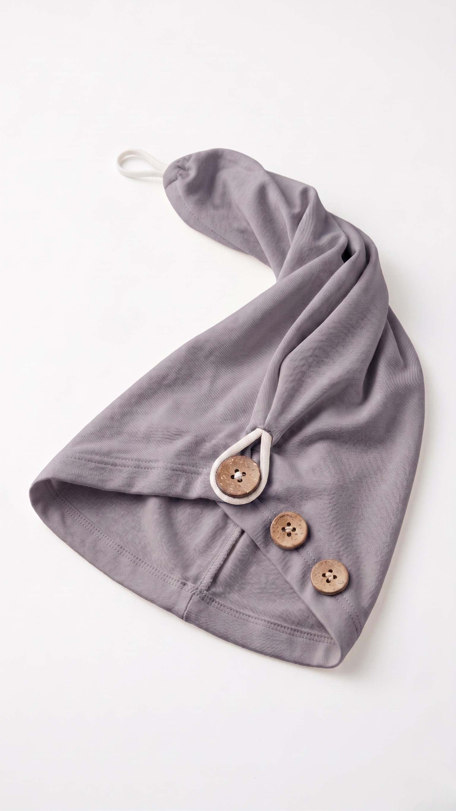 Belle Rive | Stone Grey Bamboo Hair Wrap