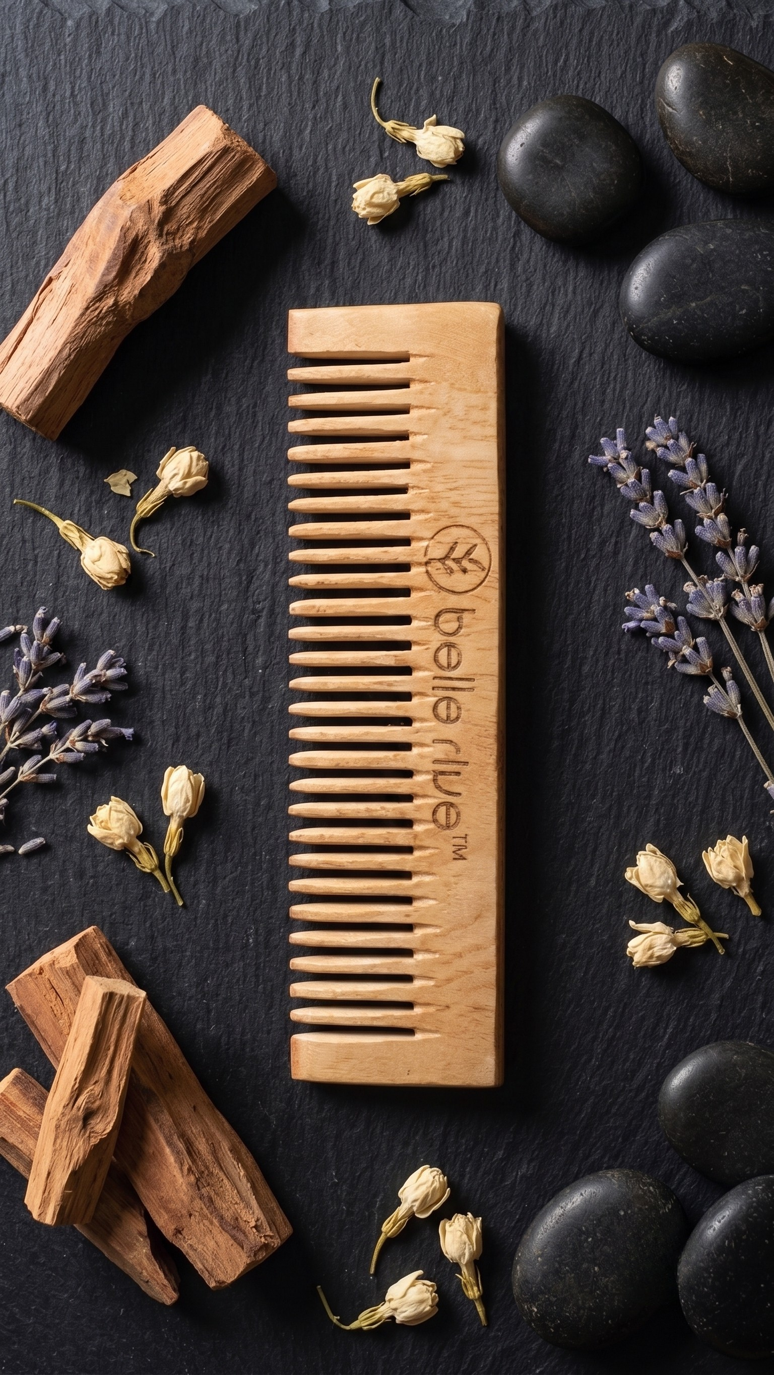 Belle Rive Premium Bamboo Hair Comb