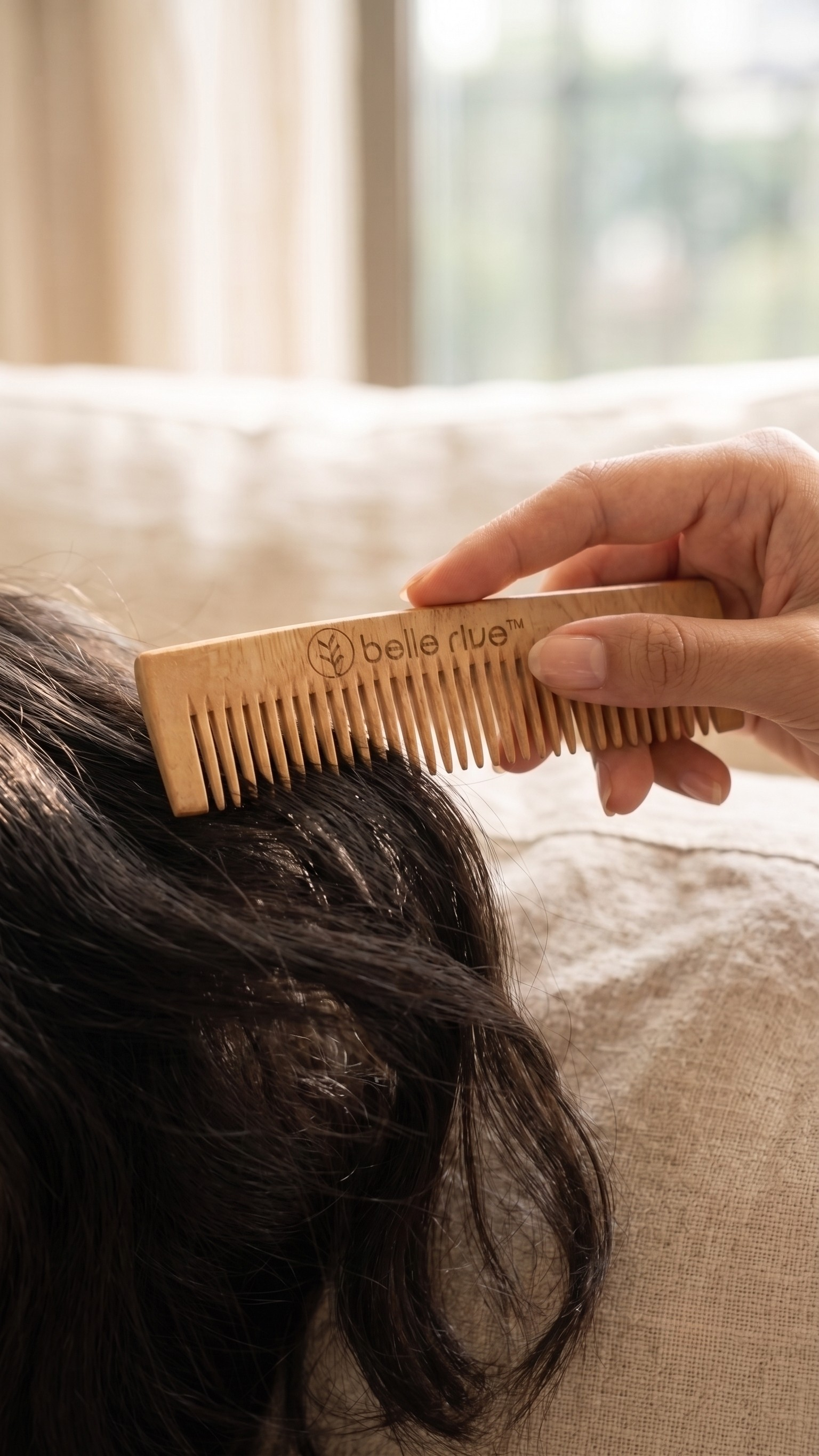 Belle Rive Premium Bamboo Hair Comb