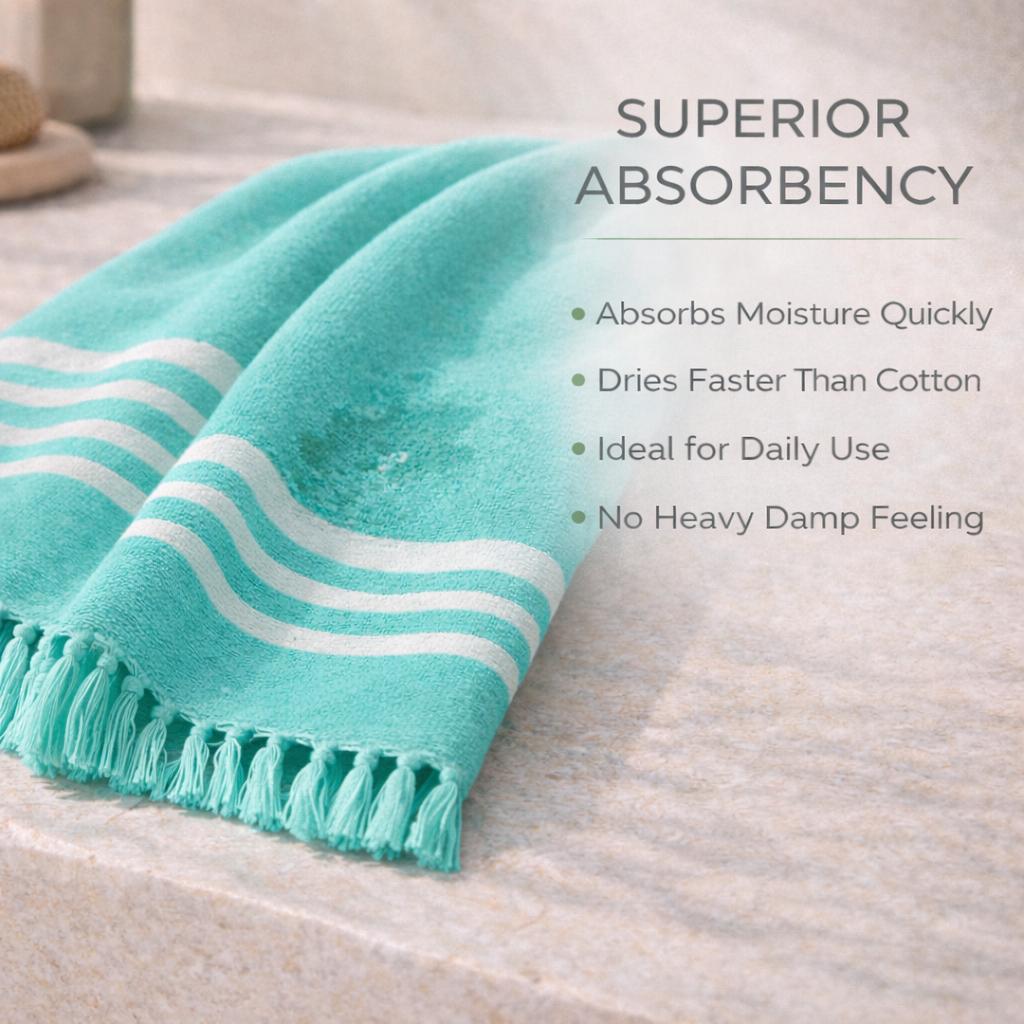 FUSION SERIES | CYAN OASIS BAMBOO TOWEL