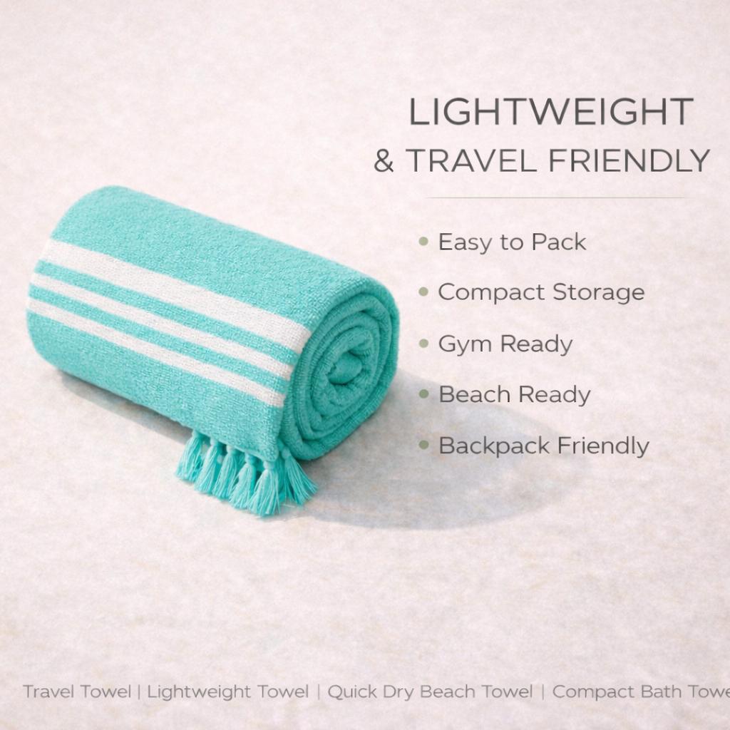 FUSION SERIES | CYAN OASIS BAMBOO TOWEL