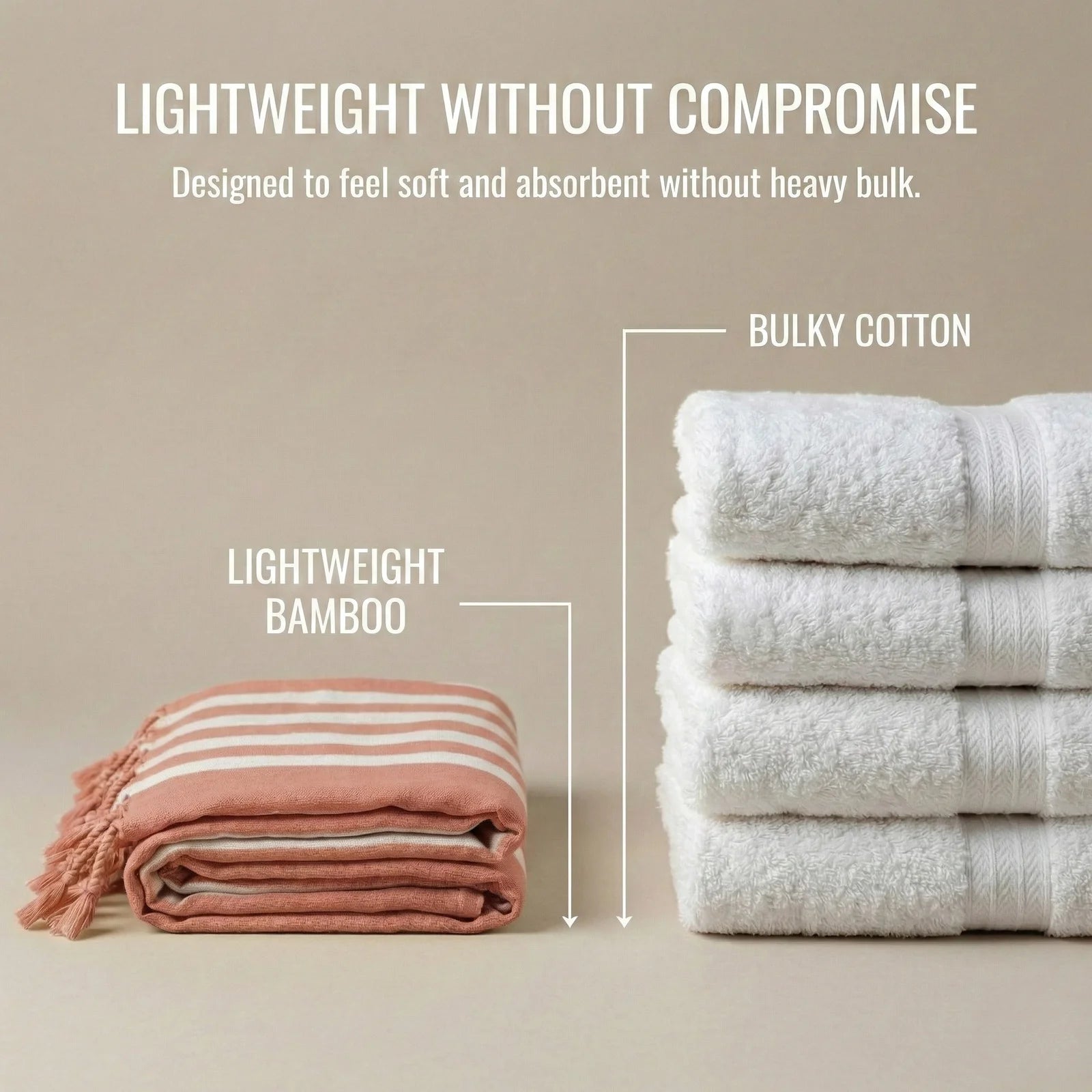 Dew Series | Peach Sands Bamboo Towel