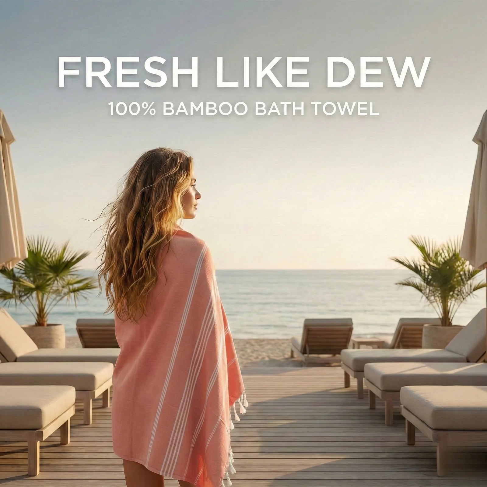 Dew Series | Peach Sands Bamboo Towel