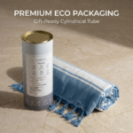 Dew Series | Azure Blue Bamboo Towel - Image 9