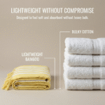 Dew Series | Yellow Bliss Bamboo Towel - Image 3