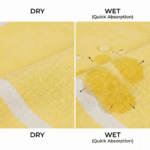Dew Series | Yellow Bliss Bamboo Towel - Image 4