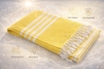 Luxury Premium Bamboo Bath Towel - Yellow Bliss - Image 3