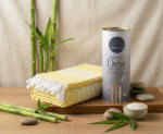 Luxury Premium Bamboo Bath Towel - Yellow Bliss - Image 4